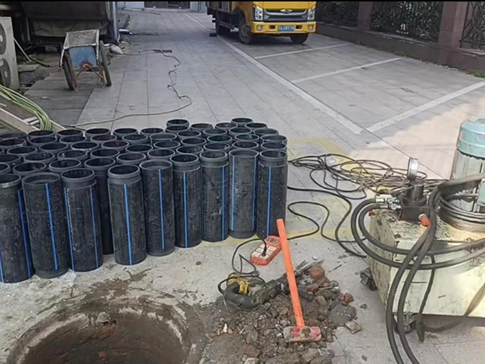 苏仙PE置换管厂家 DN315置换管 非开挖管短管置换